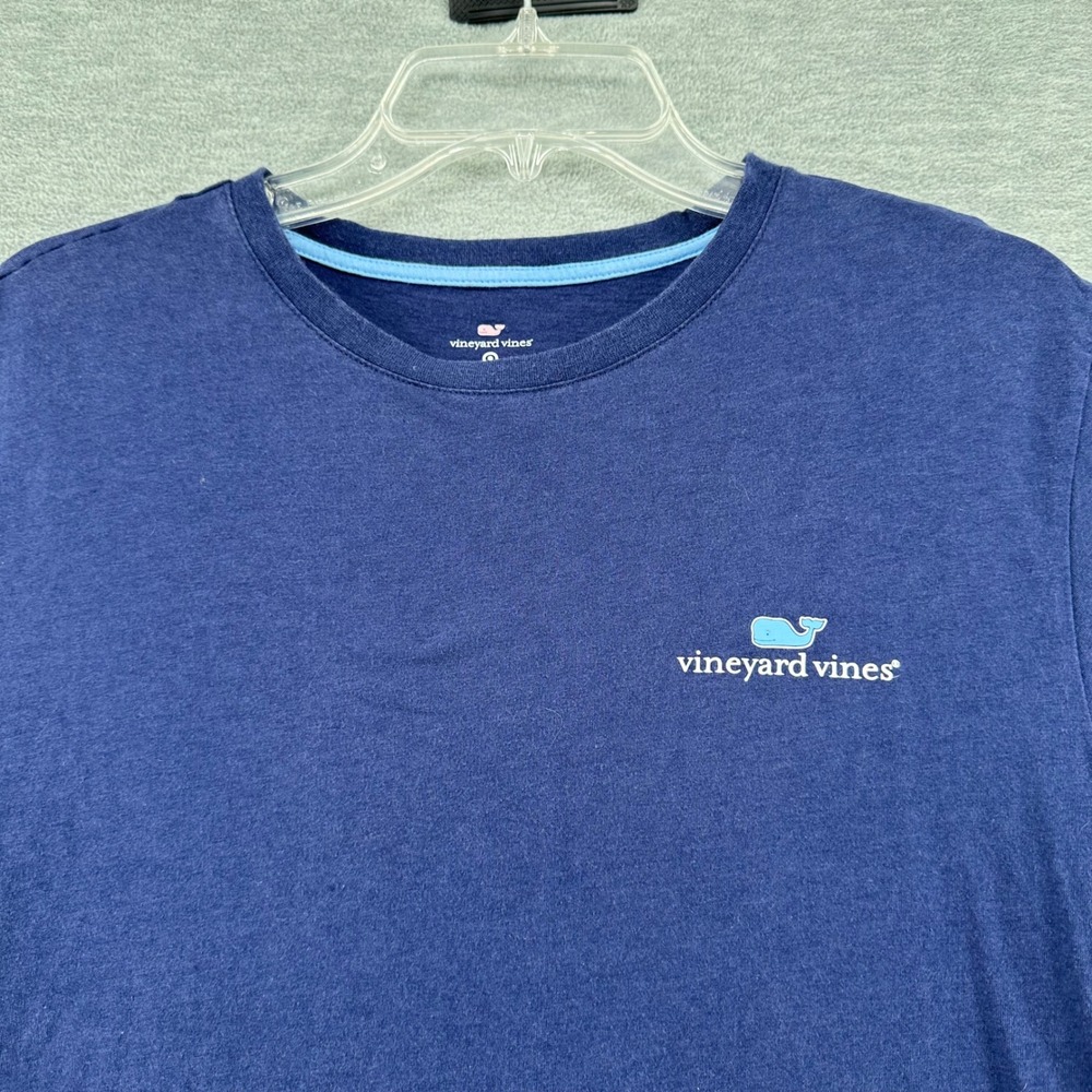 Vineyard Vines T-Shirt Mens Small Navy Blue Everyday Should Feel This Good - Picture 3 of 7